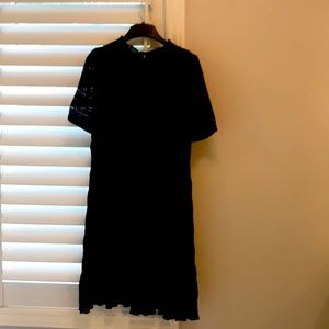 Velvet Black lace and lined classic dress